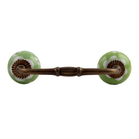 Soft Green Ceramic Bridge Handle